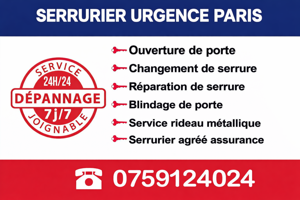 serrurier urgence paris